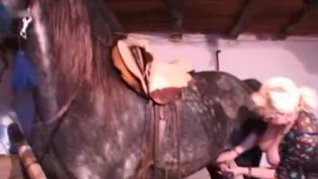 Extremely beastly porn featuring a stallion