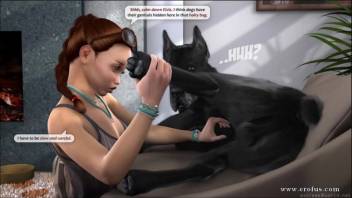 Complimentary 3D beast erotica featuring a filthy hound