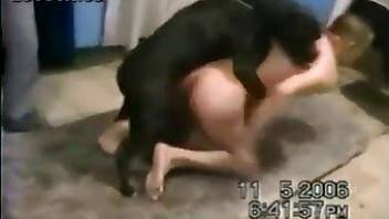 Dog porno movie with a gay zoophile dude