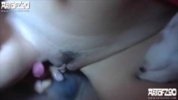 Beast sex tube clip featuring a filthy pup