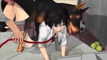 Adorable animated animal sex video in 3D format